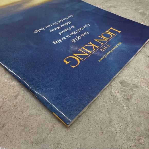 The Lion King Sheet Music for Piano Vocal Guitar Songbook Elton John & Tim Rice - Picture 6 of 7